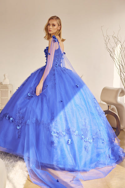 Buy Adrianna Papell Blue Crepe Beaded Cape Sleeve Gown from the Next UK  online shop